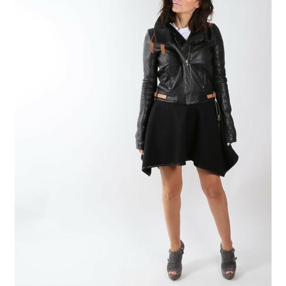 PRADA Gray Suede Leather Peep Toe Buckle Platform Ankle Boots Booties Size 39 - Picture 5 of 12